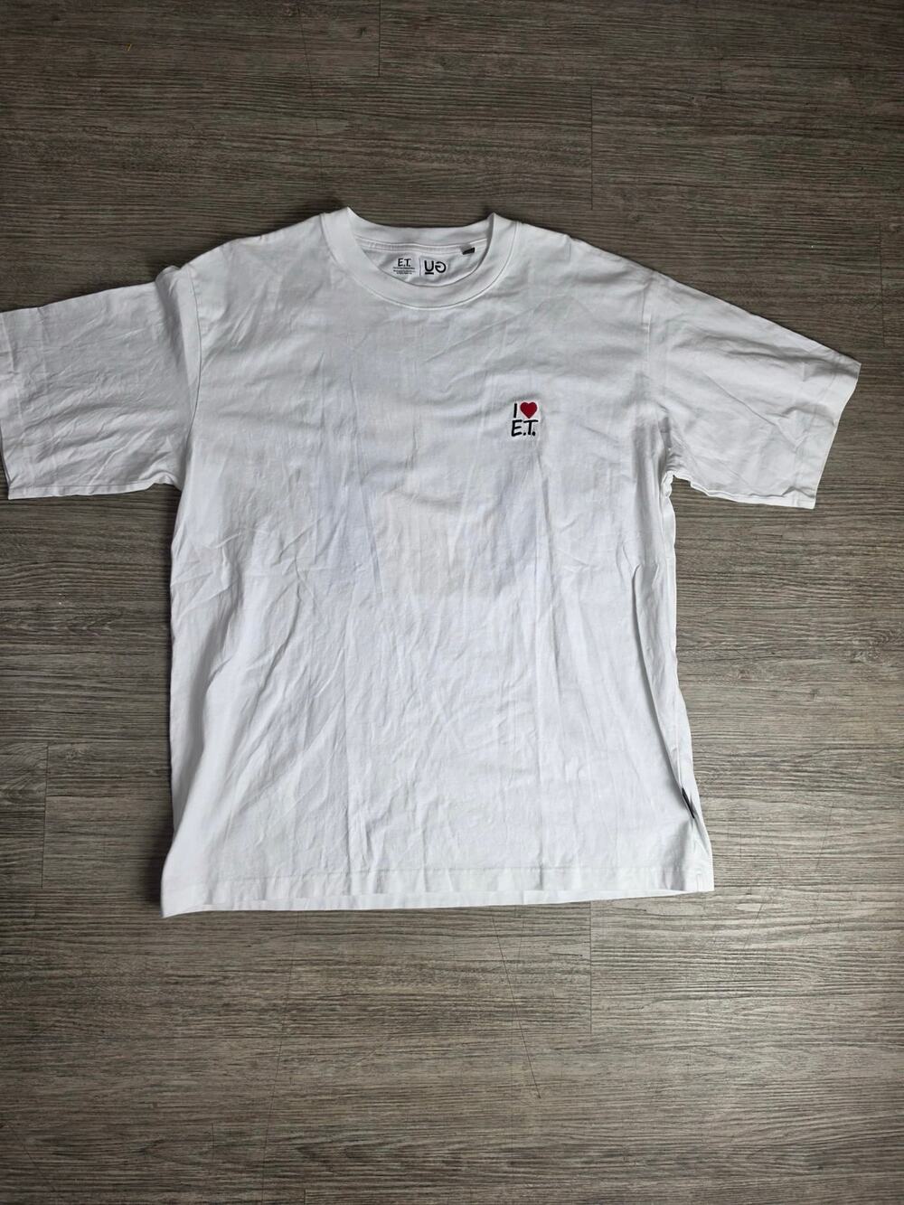 E.T. The Extra-Terrestrial T-Shirt XL White "I Love E.T." Graphic "Silent Noise”